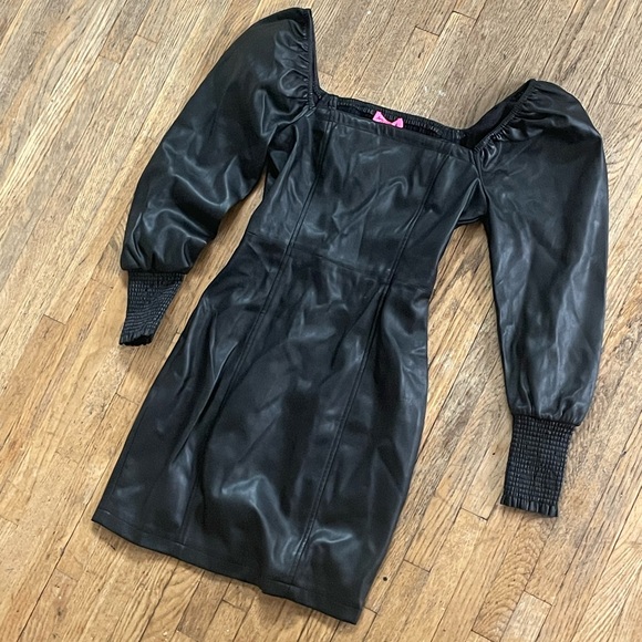 Betsy Johnson Leather Dress - Picture 3 of 5